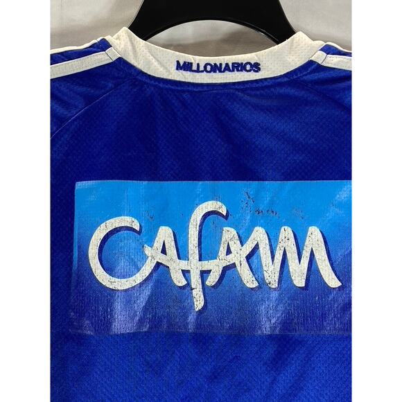 MILLONARIOS Vintage Blue/White FC Colombia 2009 Adidas Soccer Jersey SZ S - Picture 5 of 11
